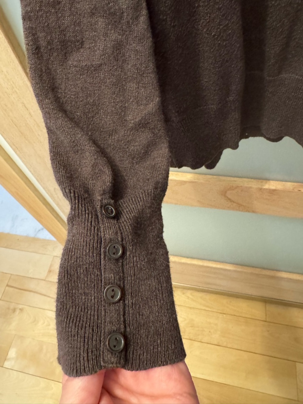 Worthington Brown Cardigan Sweater - Picture 4 of 4